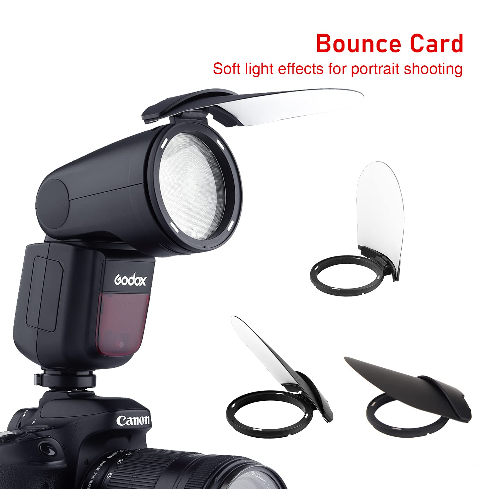 godox v860ii canon おまけAK-R1セット+ドーム Amazon.com : Godox AK-R1 Round Head Accessories Kit for